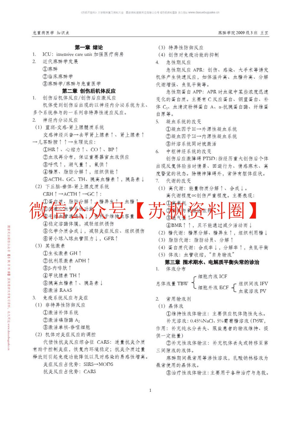 危重病学